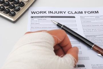 hurt hand and work injury claim form
