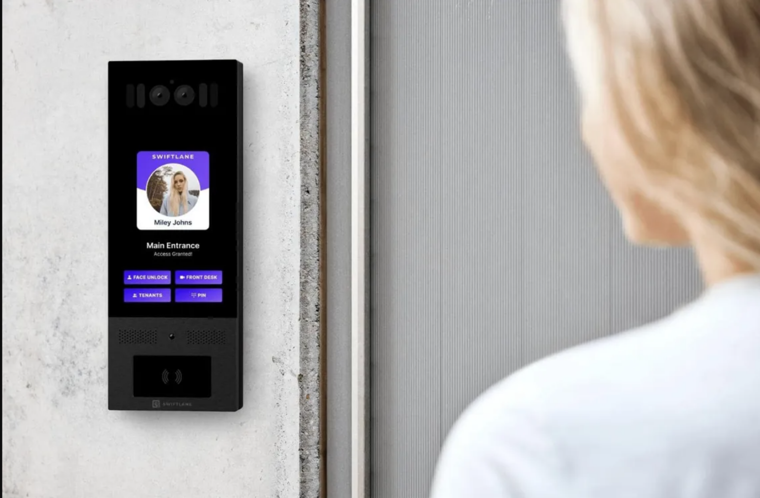 Swiftlane video intercom with app for multi-family properties