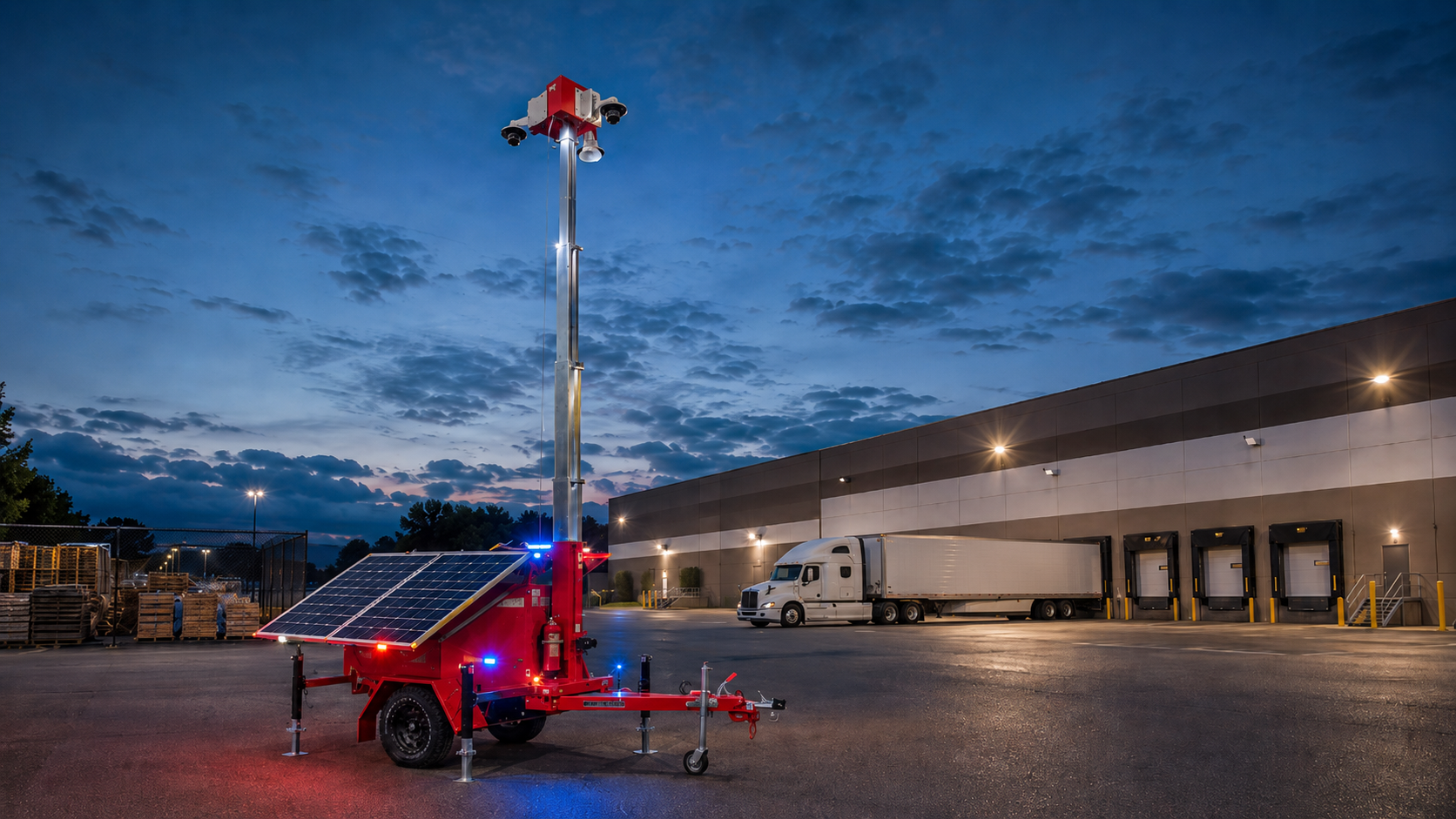 mobile surveillance trailer