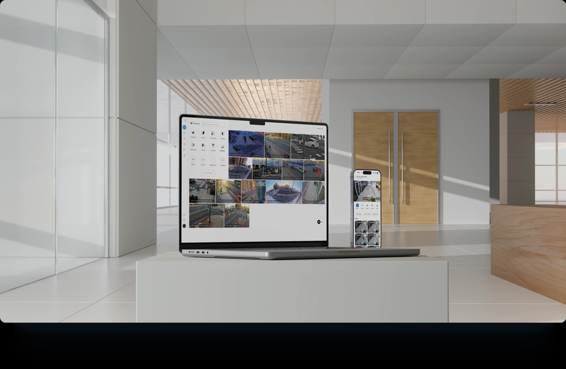 Verkada cloud dashboard managing multiple locations